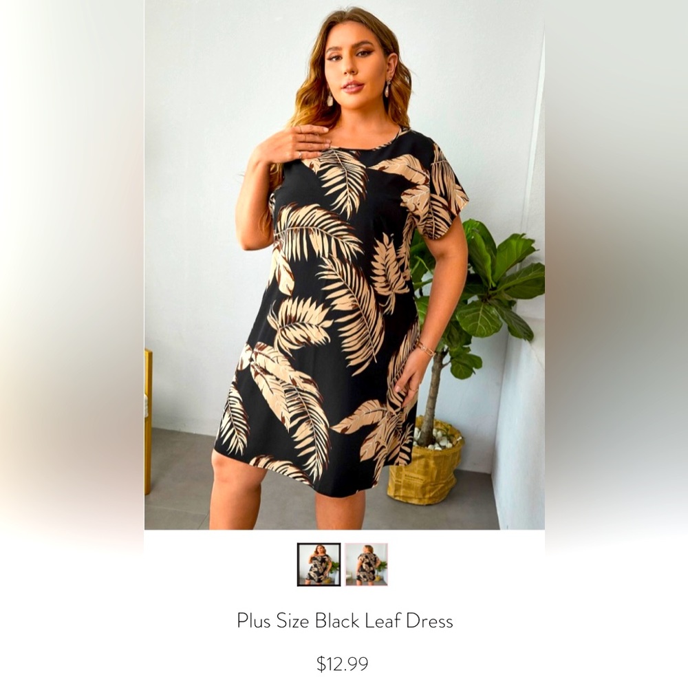 Black Leaf Dress